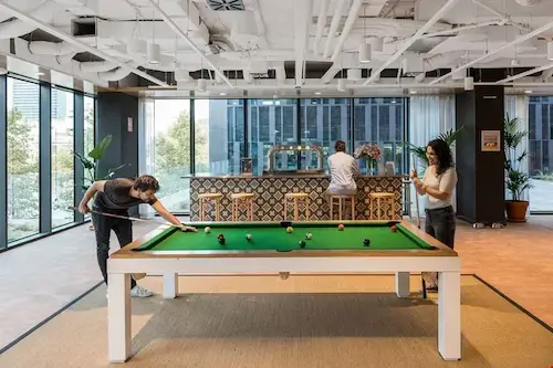 Shared office with pool