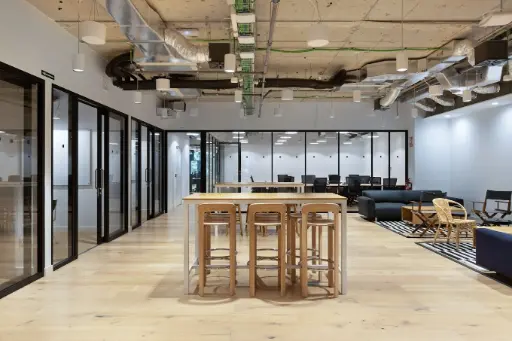 Coworking 22@ poblenou barcelona Breakout zone in oworking office poblenou glories