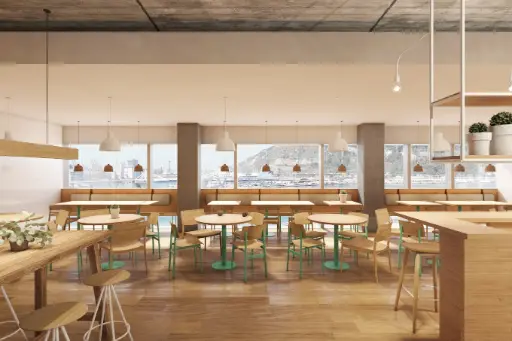 Bureau à Barcelone avec café à l'intérieur