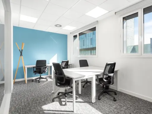 private office with all inclusive poblenou llacuna coworking with minimalist interior