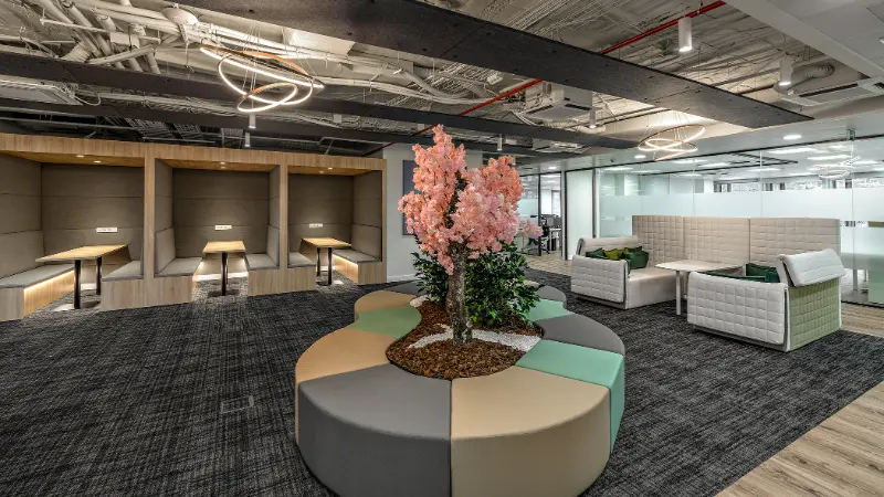 coworking lounge area madrid paseo de la castellana