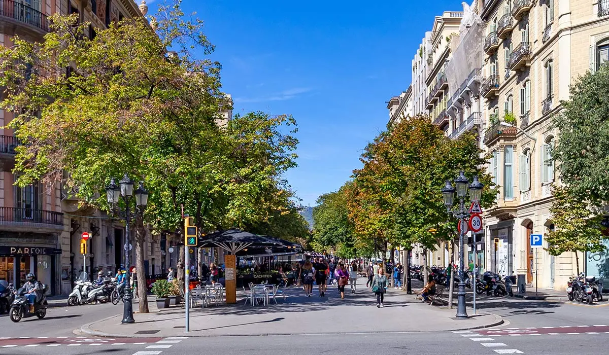 rambla catalunya barcelone