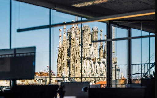 sagrada familia from sant antoni