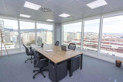 find big private office in business center near sants estacio